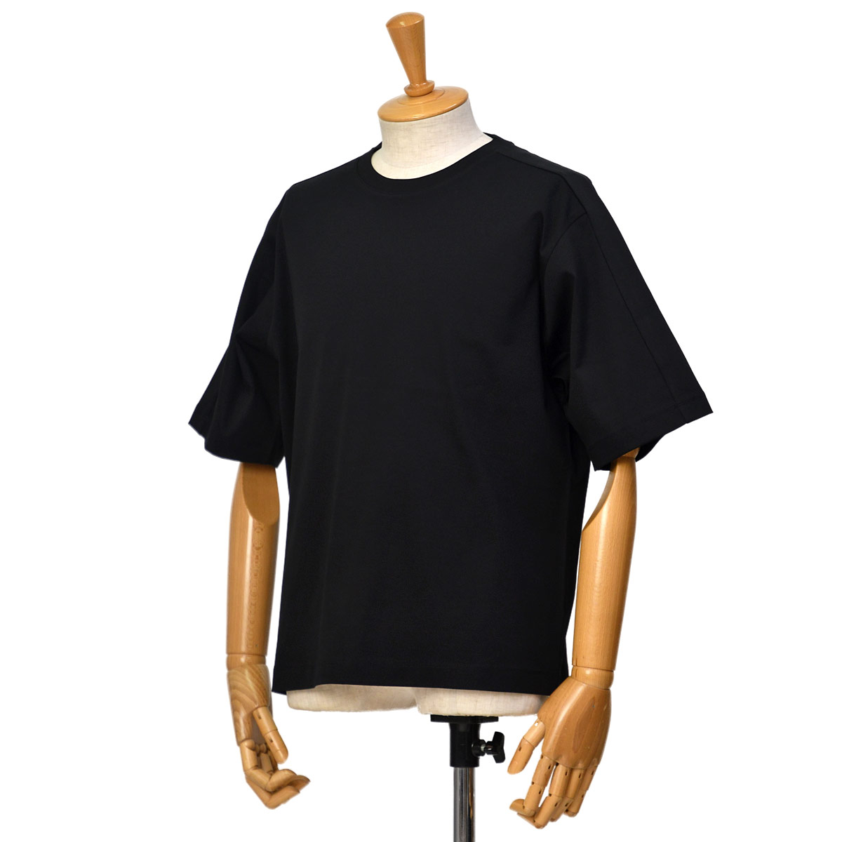 HERNO【ヘルノ】半袖カットソー Laminar JG00057UL 9300 コットン ブラック