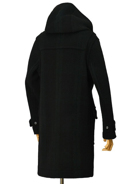 INVERTERE【インバーティア】ダッフルコート Joshua Ellis ジョシュアエリス LONG LENGTH DUFFLE COAT ウール ブラックウォッチ