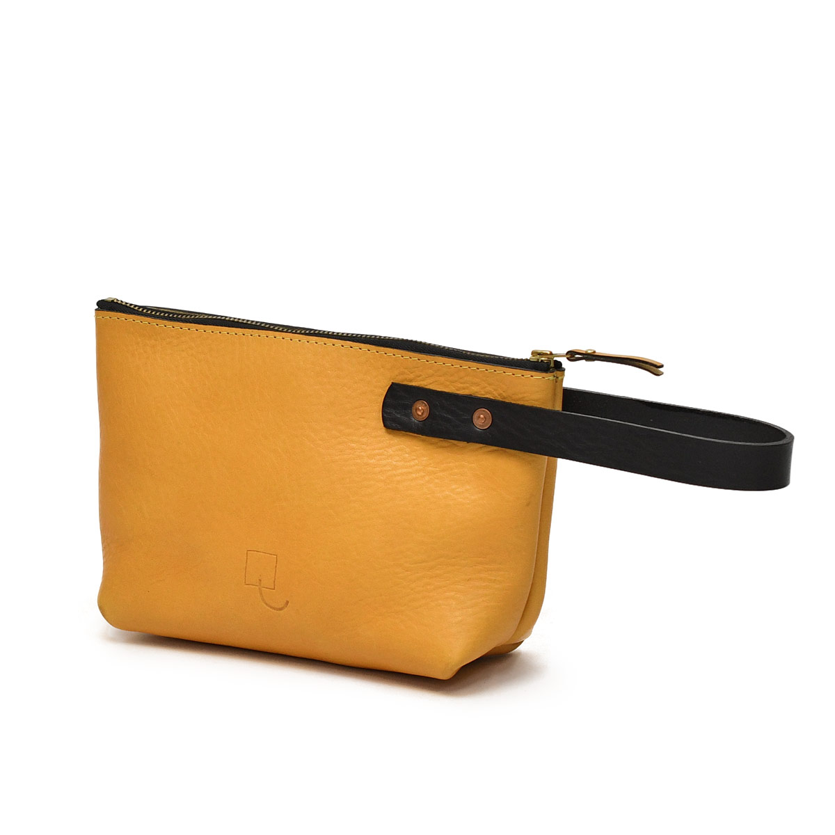 KINGSLEY WALTERS STUDIO【キングスレー ウォルターズ スタジオ】スモールレザーポーチ TRAVEL POUCH YELLOW レザー イエロー