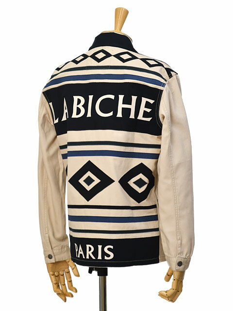 Maison Labiche【メゾン ラビッシュ】カバーオール SEBASTO LABICHE CANVAS BEIGE PATCH ライトベージュ