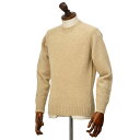 FILIPPO DE LAURENTIIS【フィリッポ デ ローレンティス】クルーネックニット GC3ML22 BABY ALPACA 30 アルパカ ウール ナイロン 5G ベージュ(4)