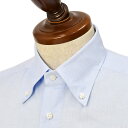 バルバ ビジネスシャツ メンズ BARBA【バルバ】ボタンダウンシャツ BRK 40145 2 コットン ロイヤルオックス サックス