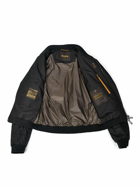 MOORER【ムーレー】MA-1ブルゾン CORELLI WK NERO ポリエステル ブラック