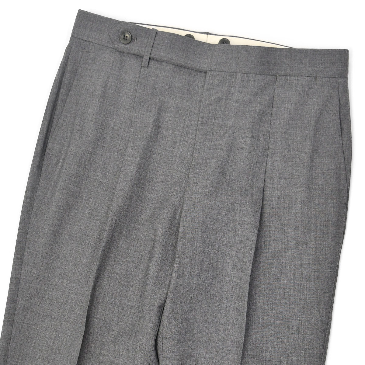 单缝褶 - ROTA【ロータ】ワンプリーツ ベルトレスパンツ 291 2C CINT MILAN 092 1 トロピカルウール ミディアムグレー