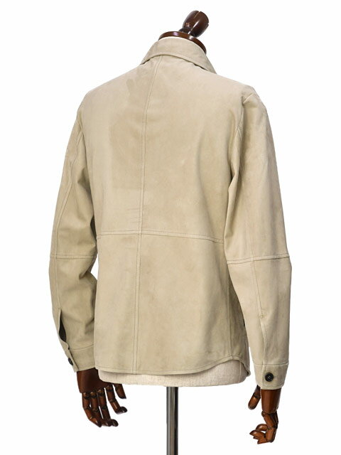 ALTACRUNA【アルタクルナ】シャツジャケット 84572 AA1333 625 ラムスエード ベージュ