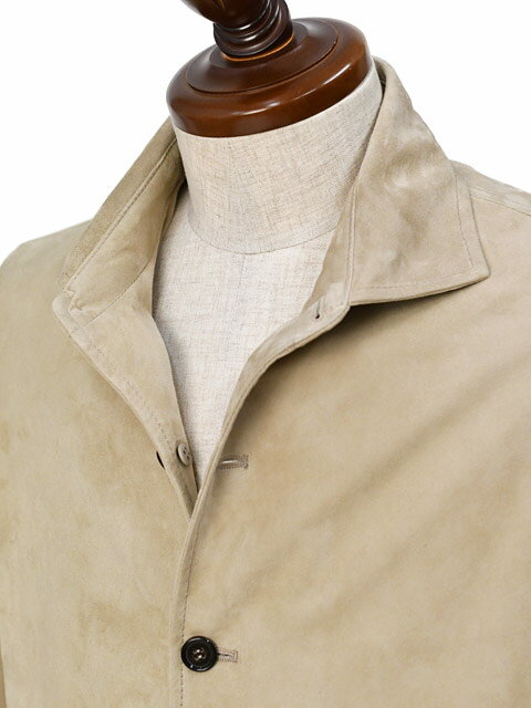 ALTACRUNA【アルタクルナ】シャツジャケット 84572 AA1333 625 ラムスエード ベージュ