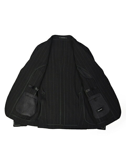 TAGLIATORE【タリアトーレ】シングルスーツ A-DAKAR22K14 120134R N3101 ダカール ヴァージンウールストレッチ シアサッカー ストライプ ブラック