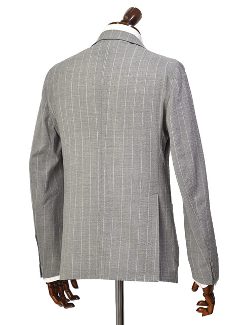 TAGLIATORE【タリアトーレ】シングルスーツ A-DAKAR22K14 120134R P1210 ダカール ヴァージンウールストレッチ シアサッカー ストライプ グレー