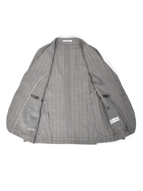 TAGLIATORE【タリアトーレ】シングルスーツ A-DAKAR22K14 120134R P1210 ダカール ヴァージンウールストレッチ シアサッカー ストライプ グレー