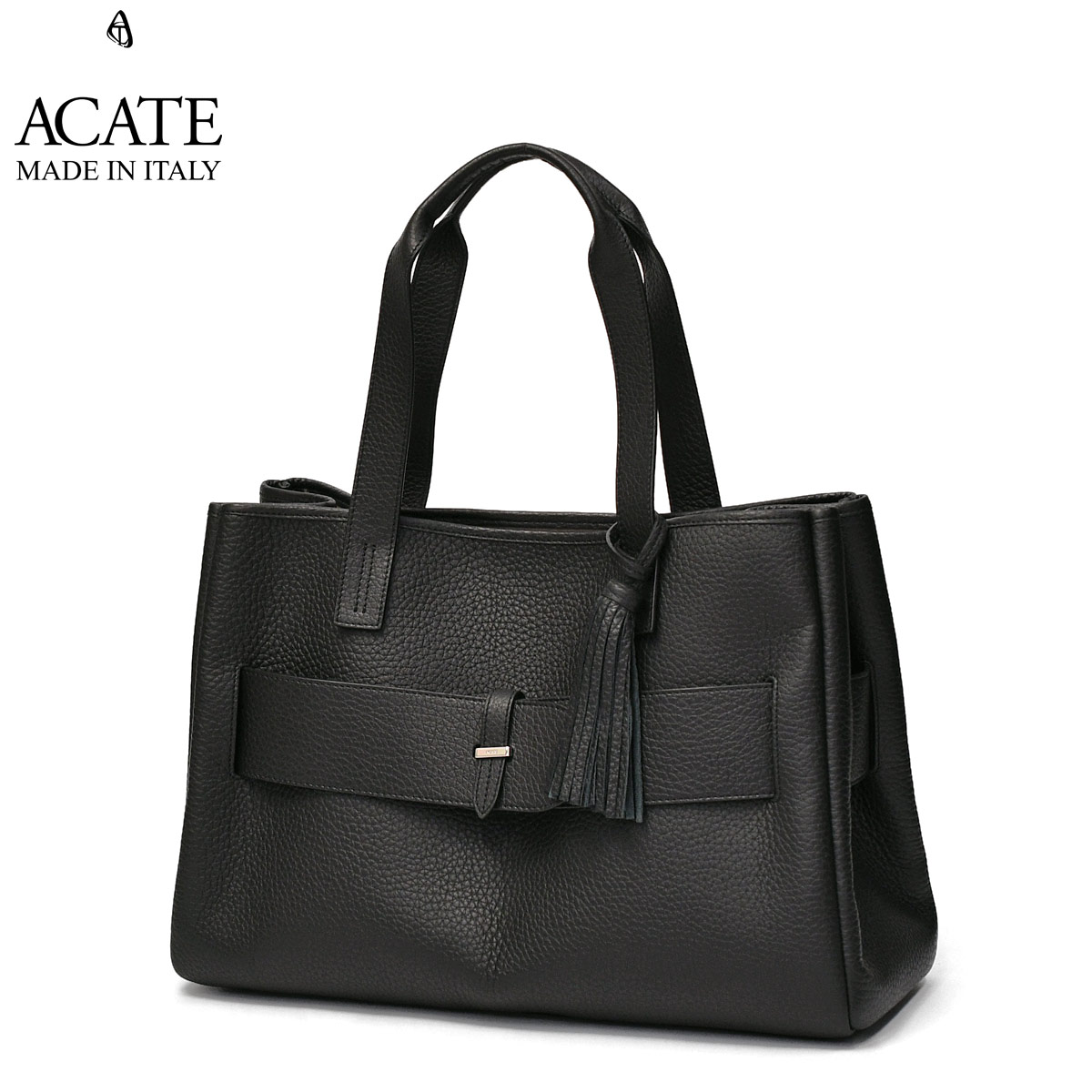 Rakuten - 【最大5,000円オフクーポン】ACATE【アカーテ】トートバッグ ETERNO ナチュラルシュリンクレザー ブラック