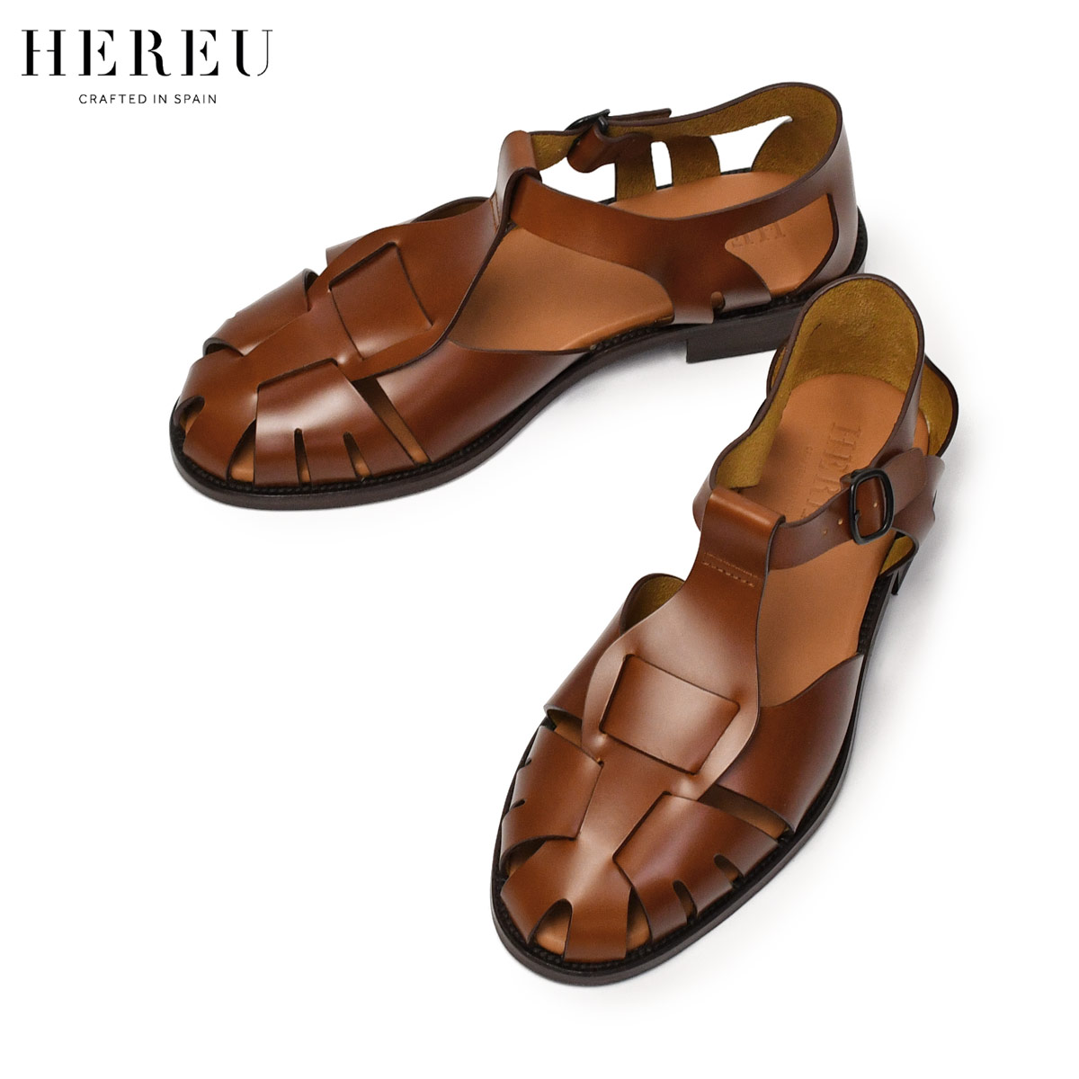 Rakuten - 【6/4(木)20：00〜 最大5,000円オフクーポン】HEREU【へリュー】フィッシャーマンサンダル Pesca TAN タン