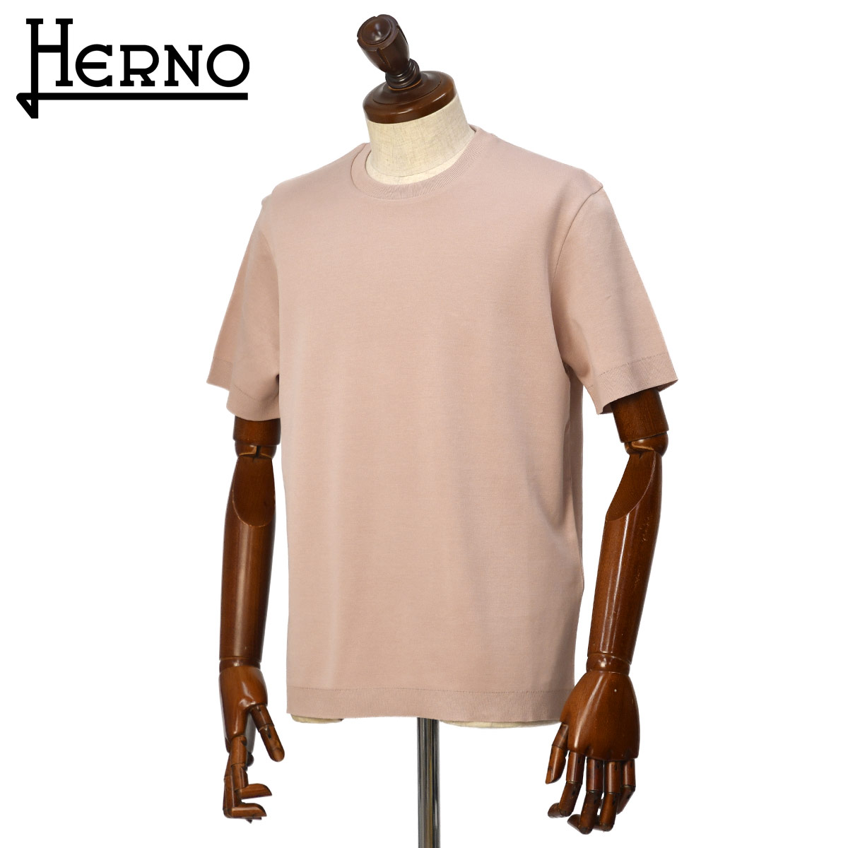 Rakuten - 【6/4(木)20：00〜 最大5,000円オフクーポン】HERNO【ヘルノ】クルーネックジャージーTシャツ JG000206U 52059 4039 コットン ダスティピンク