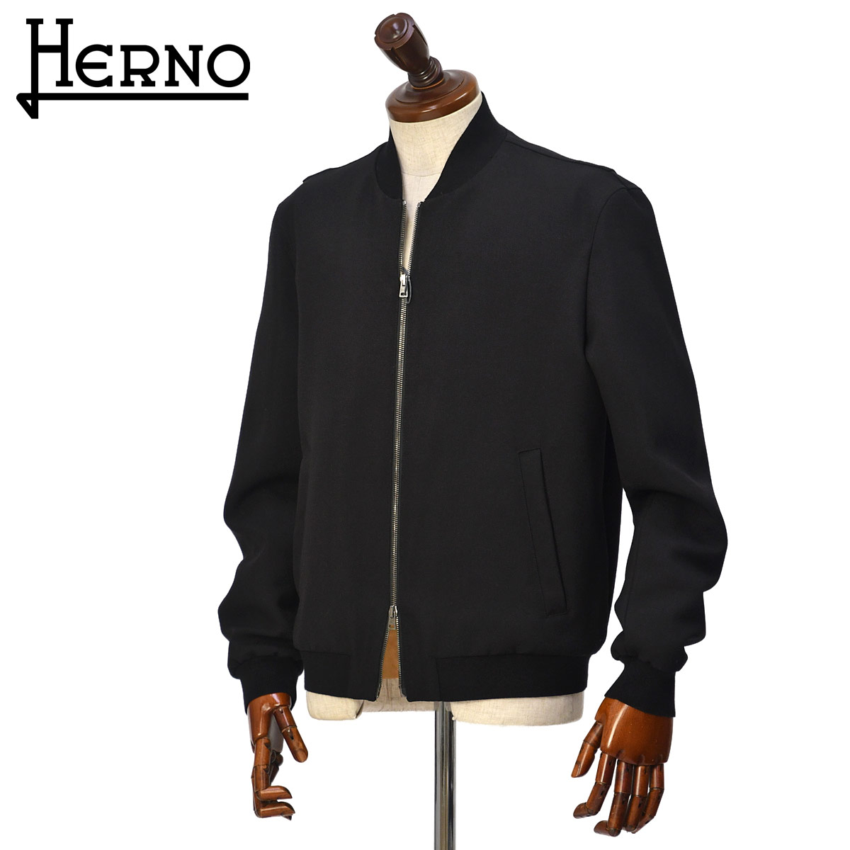 Rakuten - 【6/4(木)20：00〜 最大5,000円オフクーポン】HERNO【ヘルノ】ウールモヘア MA-1 GI000649U 33492 9300 ブラック