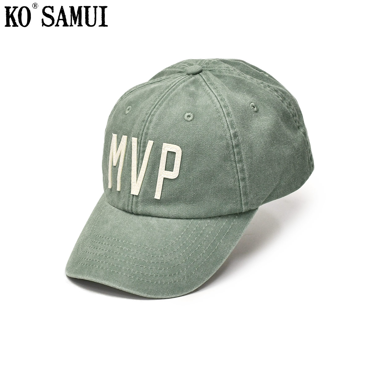 Rakuten - 【6/4(木)20：00〜 最大5,000円オフクーポン】KO SAMUI【コ サムイ】ベースボールキャップ KAWB S708 SMVP SAGE コットン セージグリーン