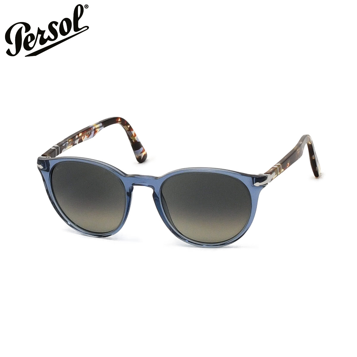 Persol【ペルソール】サングラス 0PO3152S 120271 トランスペアレントネイビー グラディエントダークグレー