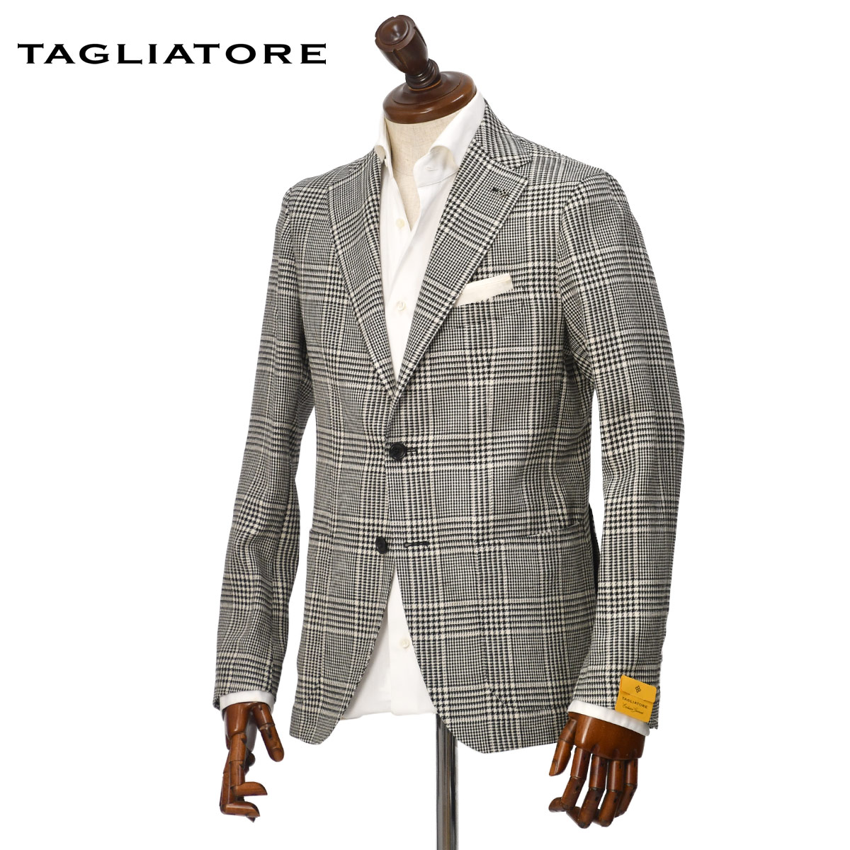 LARDINI テーラードジャケットグレンチェックウールシルクサイズ54 ハイツイストグレンチェックジャケット – LARDINI Online Store