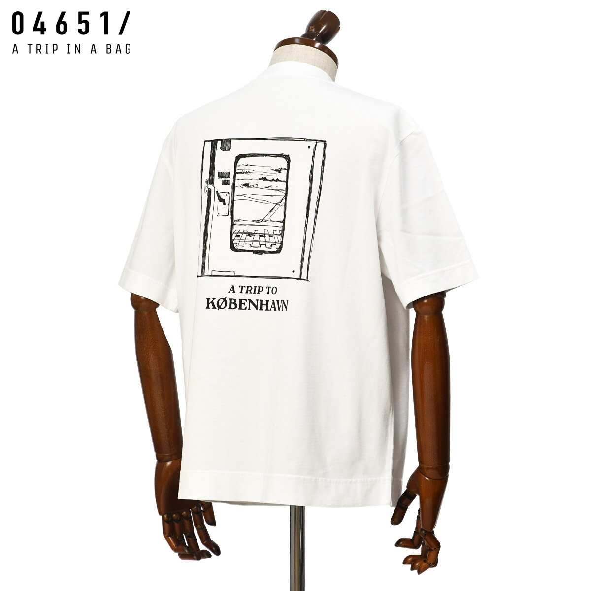Rakuten - 【6/4(木)20：00〜 最大5,000円オフクーポン】A TRIP IN A BAG【トリップ イン ア バッグ】クルーネックバックプリントカットソー 2JE2610A22 コットン ホワイト