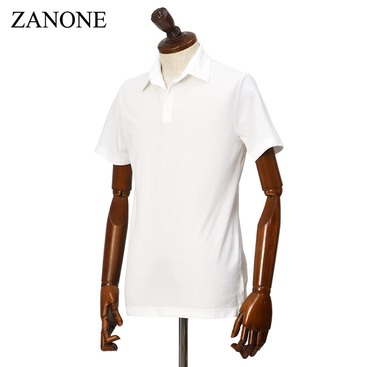 Rakuten - ZANONE【ザノーネ】ポロシャツ 815159 ZG380 Z0001 アイスコットン ホワイト
