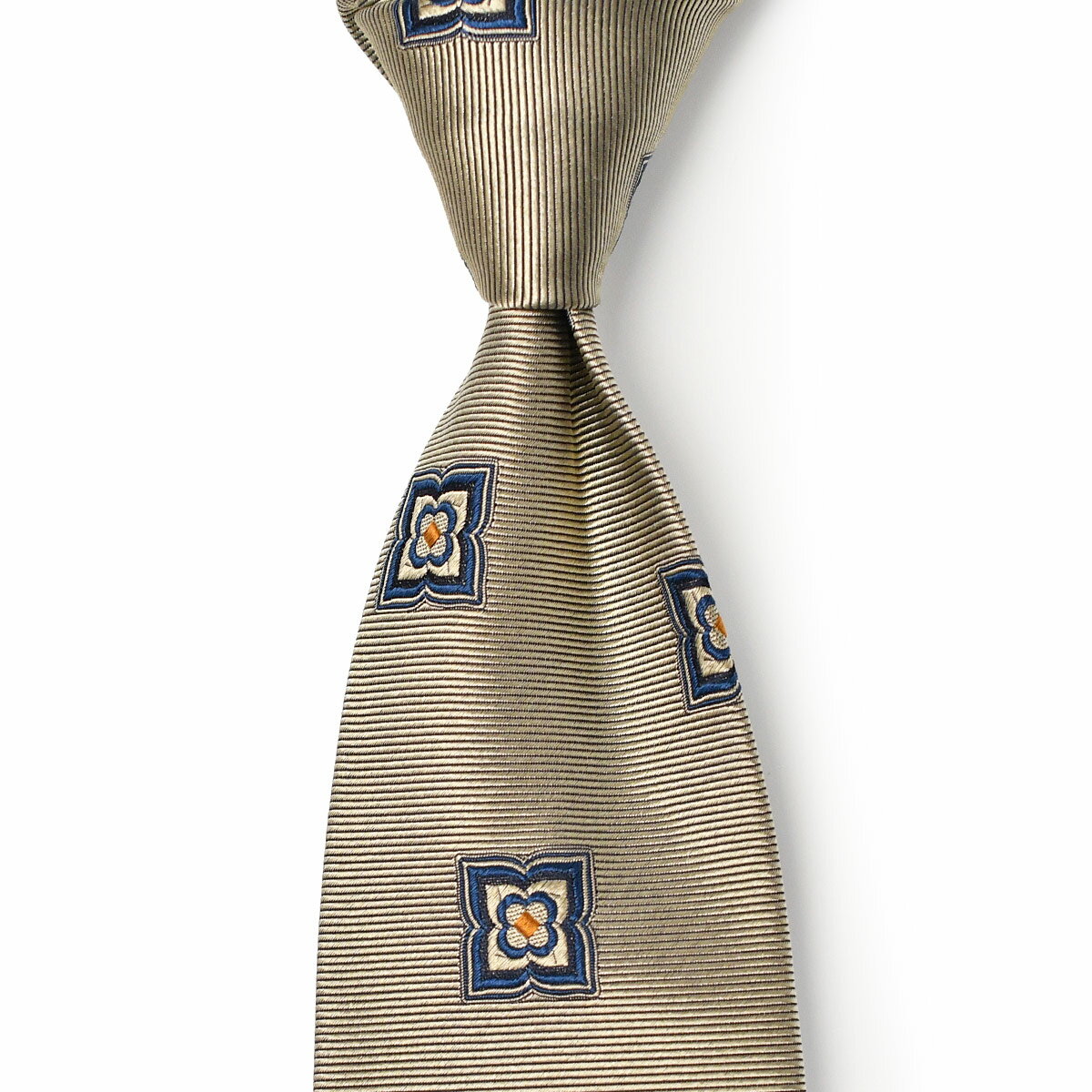 FRANCO BASSI【フランコバッシ】ネクタイ B050-N 1 シルク 小紋 ベージュ