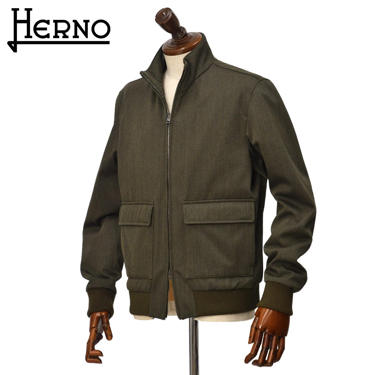 楽天市場】HERNO（カラーカーキグリーン）の通販