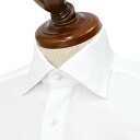 BARBA ワイシャツ BARBA【バルバ】セミワイドカラーシャツ DENDY PZ1900U コットン ツイル ホワイト