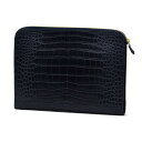 CISEI【チセイ/シセイ】CROCODILE document Case NAVY (クロコダイル ドキュメントケース ネイビー)