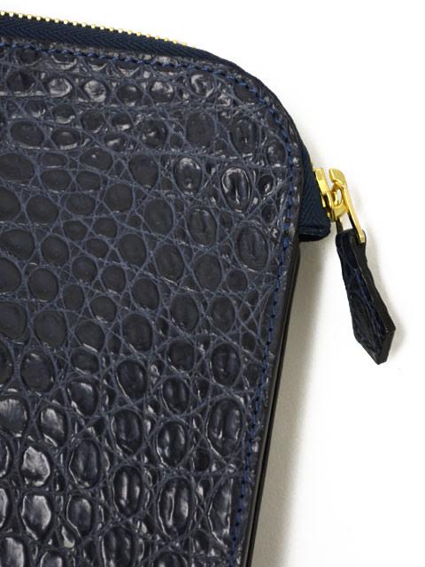 CISEI【チセイ/シセイ】CROCODILE document Case NAVY (クロコダイル ドキュメントケース ネイビー)