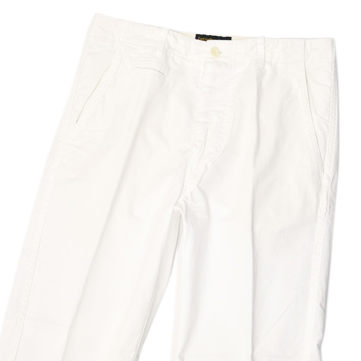 East Harbour Surplus【イースト ハーバー サープラス】チノパンツ AXEL 73 WHITE コットン ポリウレタン ホワイト