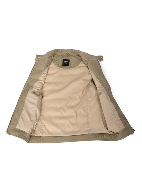 EMMETI【エンメティ】ダウンベスト JURI DOWNVEST SP LAMB SKIN SUEDE MOON LIGHT ユリ ユーリ ラムスウェード サンドベージュ