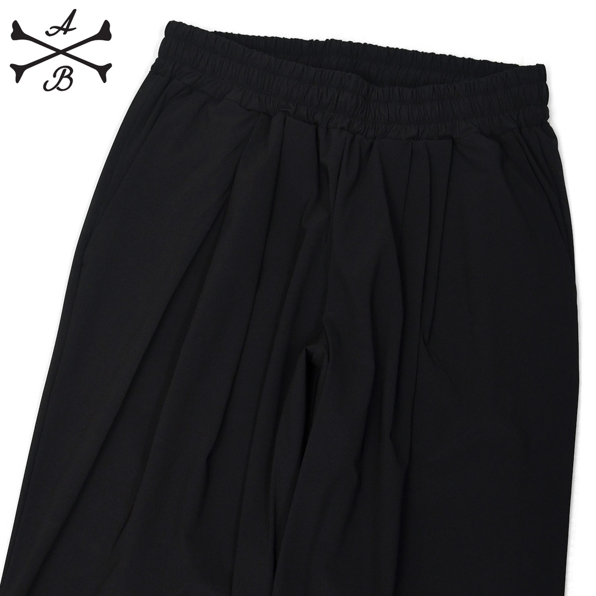ALBERTO BRESCIツープリーツイージーパンツ OVER PINCES ABPT17 BLACK ポリアミド ブラック