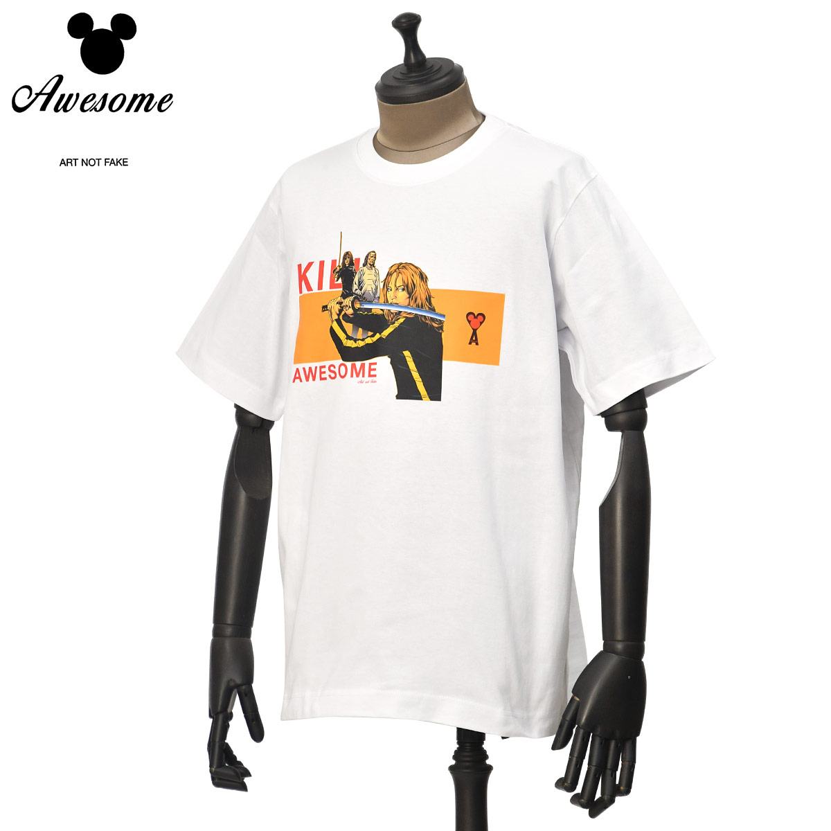 乐天商城 - AWESOME【オーサム】リラックスシルエットプリントTシャツ MIAMI 26SS0019 WHITE コットン キルビル ホワイト