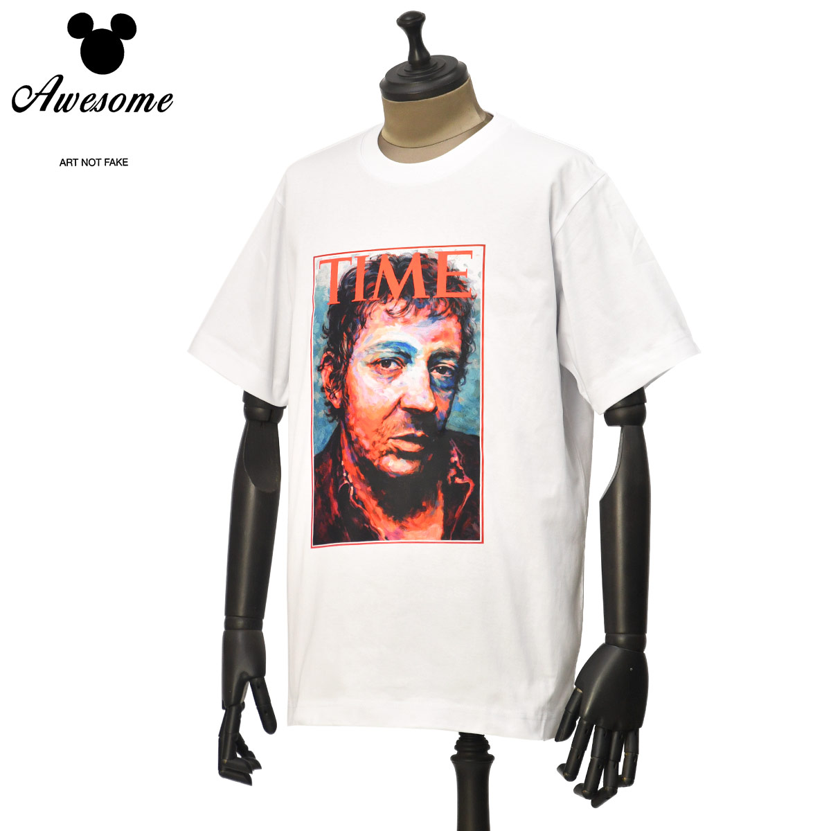 乐天商城 - AWESOME【オーサム】リラックスシルエットプリントTシャツ MIAMI 008 WHITE コットン ゲンズブール ホワイト
