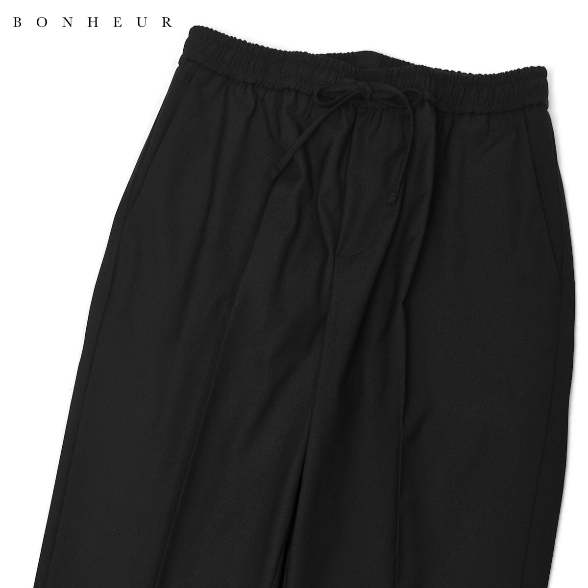 乐天商城 - 【5/9(土)20：00〜 最大5,000円オフクーポン】BONHEUR【ボネール】イージーパンツ San vito 1204 NERO ポリエステル レーヨン ブラック