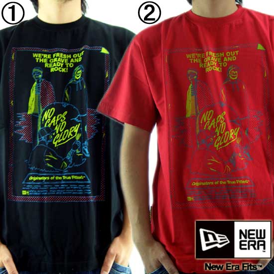 【SALE】 ニューエラ S/S Tシャツ デッド クレッド 1.ブラック 2.スカーレット New Era S/S TEE DEAD C..