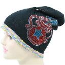 FOUR FORTY ONE(4.41) Rhinestone Knit Cap Aquarius Black Pisces Black ラインストーン ニット キャップ アクエリアス(水瓶座) ブラック【あす楽対応_近畿】【あす楽対応_中国】【あす楽対応_四国】【あす楽対応_九州】