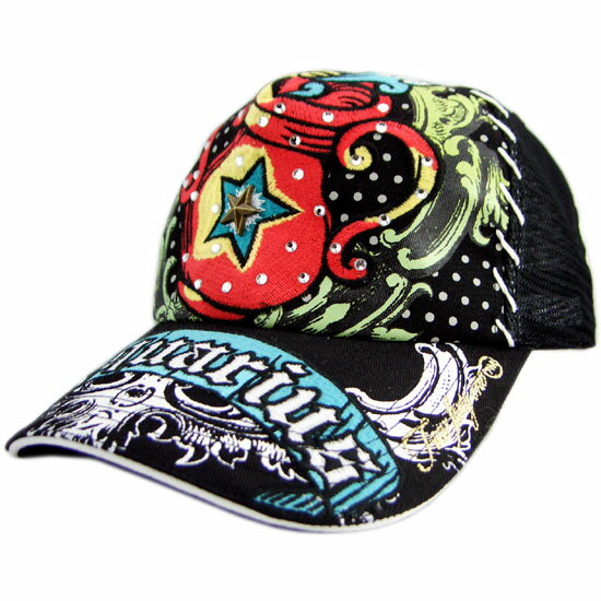 FOUR FORTY ONE(4.41) Rhinestone Cap Aquarius Black/Black Panel フォー フォーティーワン(4.41) ラインストーン キャップ アクエリアス(水瓶座) ブラック/ブラックパネル【あす楽対応_中国】【あす楽対応_四国】【あす楽対応_九州】