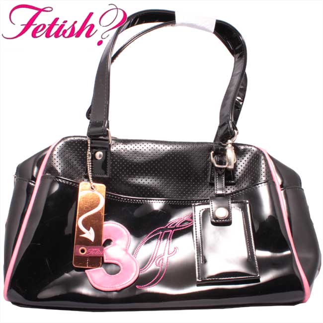 フェティッシュ レディース バッグ ミニボストン ブラック/ピンクFETISH Ladies' bag Mini Boston Black/Pink 1