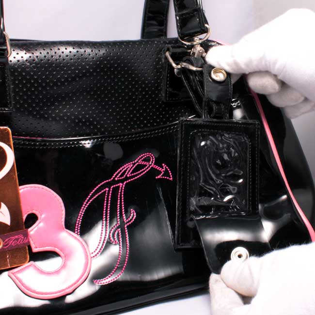 フェティッシュ レディース バッグ ミニボストン ブラック/ピンクFETISH Ladies' bag Mini Boston Black/Pink 2