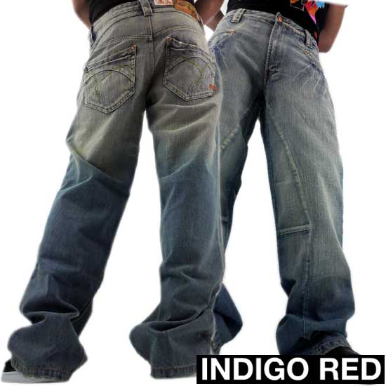 【SALE】インディゴレッド デニムパンツ 01 ブルーウォッシュINDIGO RED DENIM PANTS 01 BLUE WASH