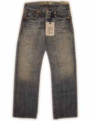 【SALE】ロサンゼルス デニム アトリエ ロングパンツ L5356117 スタッズ フェアファックス ウォッシュ ..