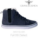 【訳あり】 【SALE】クリエイティブレクリエーション ポンティ セレクト ネイビー/シルバーCreative Recreation CR8 CR7639 PONTI Select Navy/Silver(4)