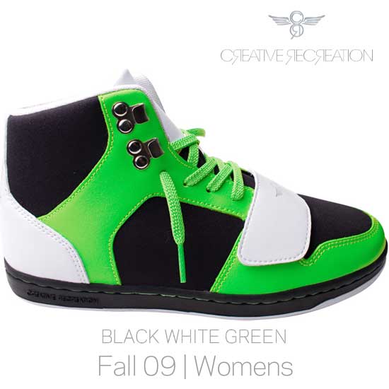 【SALE】クリエイティブレクリエーション セサリオ ウィーメンズ ブラック/ホワイト/グリーンCreative Recreation CR8 WCR439 CESARIO Womens Black/White/Green【あす楽対応_近畿】【あす楽対応_中国】【あす楽対応_四国】【あす楽対応_九州】