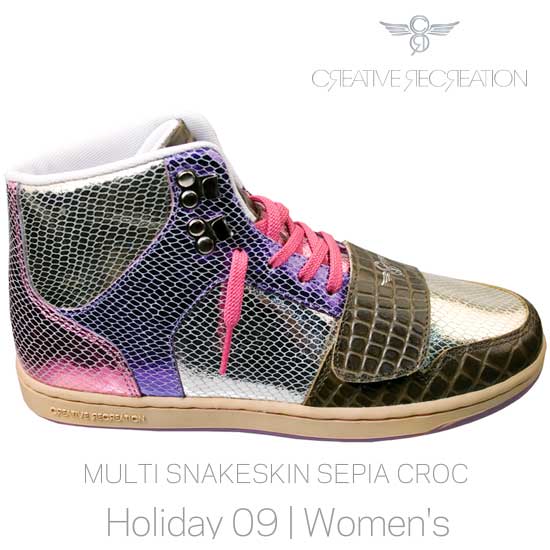 【訳あり】 【SALE】クリエイティブレクリエーション セサリオ ウィーメンズ マルチ/スネーク/セピア/クロコCreative Recreation CESA...