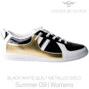 【訳あり】 【SALE】クリエイティブレクリエーション ガロー ホワイト/ブラック/キルト/メタリックゴールドCreative Recreation GALOW WOMENS WCR7529