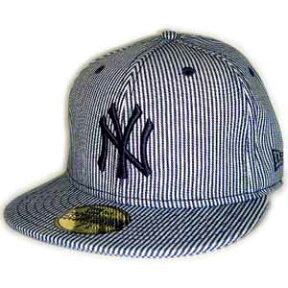 New Era Cap DENIM New York Yankees RAILROAD PINSTRIPE BlueDenim/Navy ニューエラ キャップ デニム ニューヨーク ヤンキース レールロードピンストライプ ブルーデニム/ネイビー【あす楽対応_中国】【あす楽対応_四国】【あす楽対応_九州】