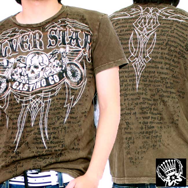 Rakuten - シルバースター SS Tシャツ デス クラブ MTE523 ブラウン SILVER STAR SS TEE DEATH CLUB MTE523 Brown