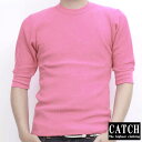 キャッチ サーマル ハーフスリーブ Tシャツ ピンクCATCH THERMAL HALF SLEEVE TEE Pink