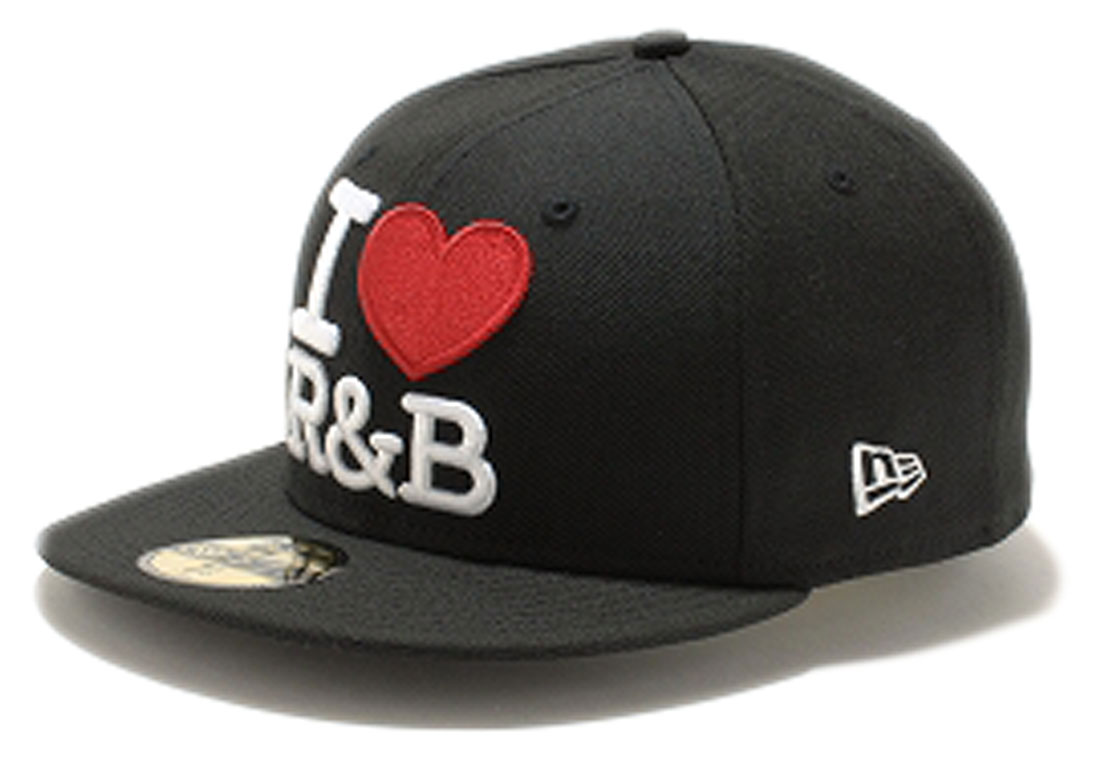 j[G 5950Lbv zCgS ACu A[Ahr[ ubN zCg bhNew Era 59FIFTY Cap White Logo I Love RB Black White Red