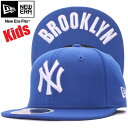 ニューエラ 5950キッズキャップ アンダーバイザー ニューヨークヤンキース ブルックリン ブライトロイヤル ホワイト New Era 59FIFTY Kids Cap NY Yankees Brooklyn Bright Royal