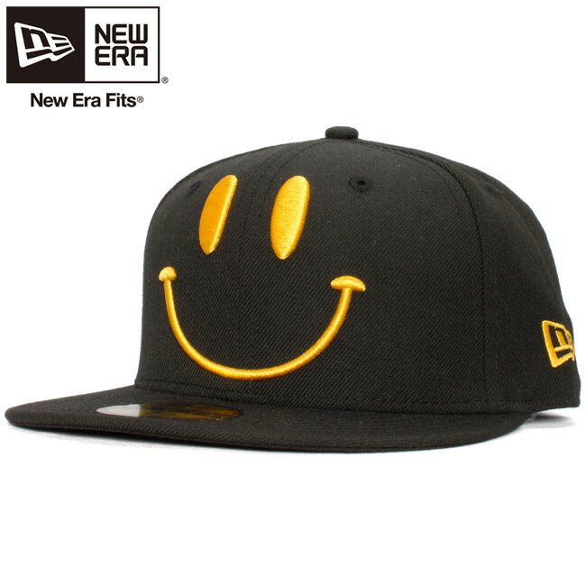 ニューエラ 5950キャップ スマイルコレクション ノーマル ブラック イエロー New Era 59Fifty Cap Smile Collection Normal Bkack Yellow【あす楽対応_近畿】【あす楽対応_中国】【あす楽対応_四国】【あす楽対応_九州】